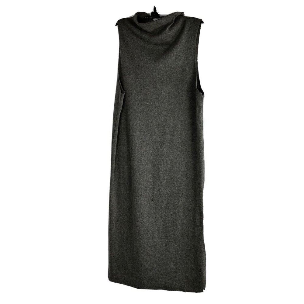 Hem & Thread Womens Tank Sleeveless Sweater Pullover Dress Gray Knit Size M